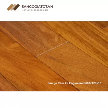 Sàn gỗ Căm Xe Engineered 600x120x15
