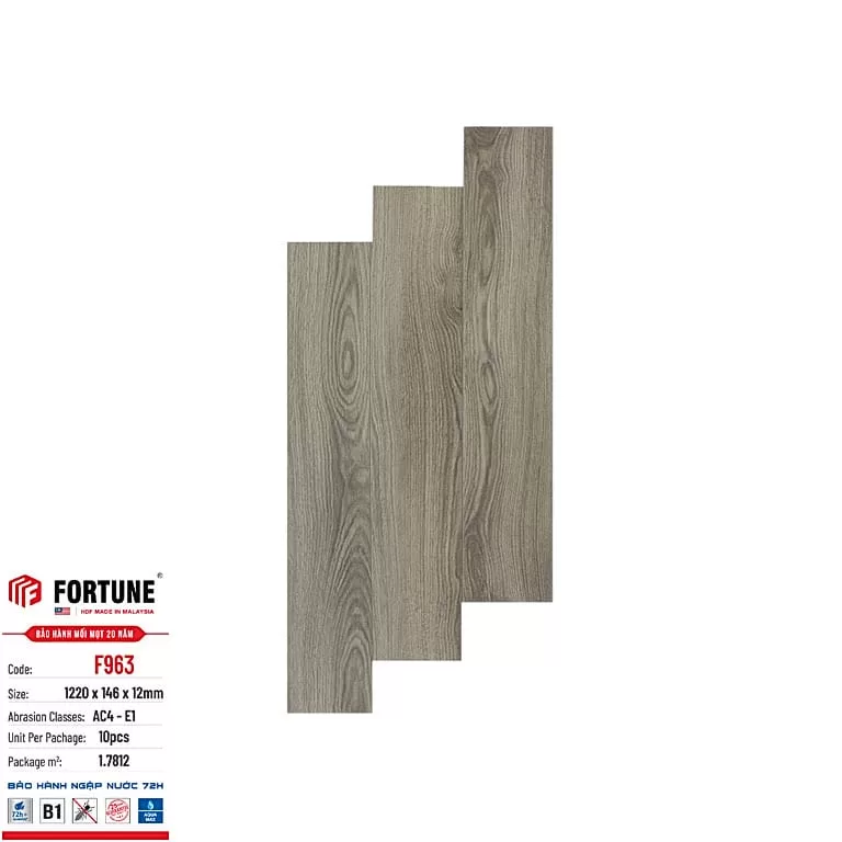 Đặc Điểm Nổi Bật Của Sàn Gỗ Fortune 12mm – F963