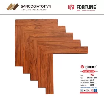 Sàn gỗ Fortune 12mm xương cá – FX97