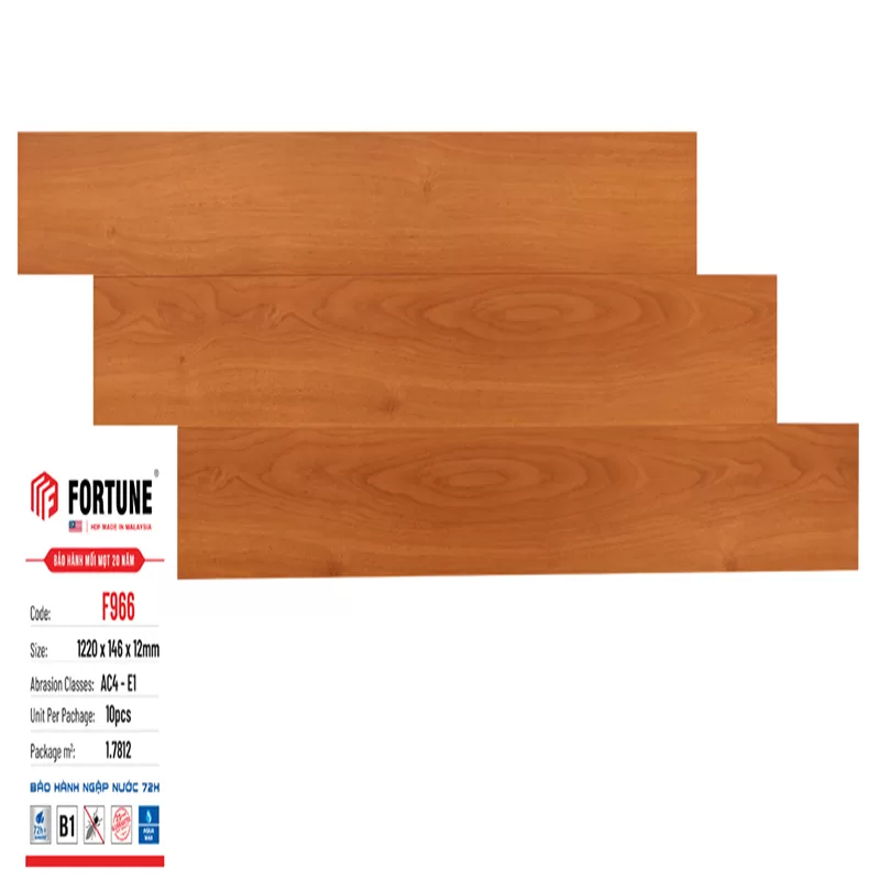 Sàn gỗ Fortune 12mm – F966