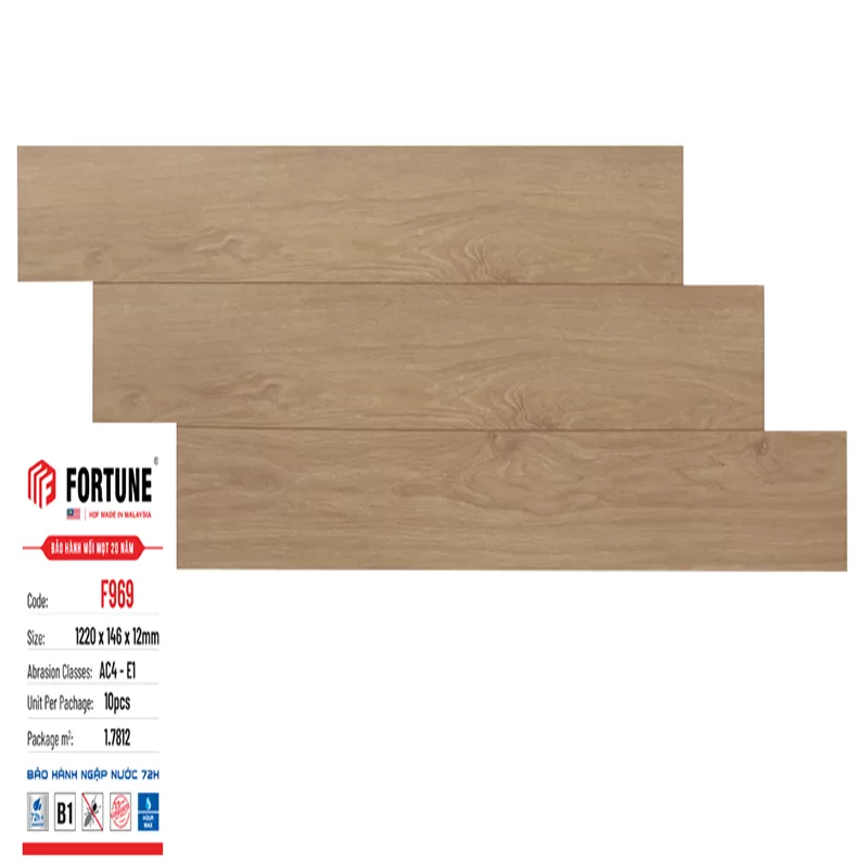 Sàn gỗ Fortune 12mm – F969