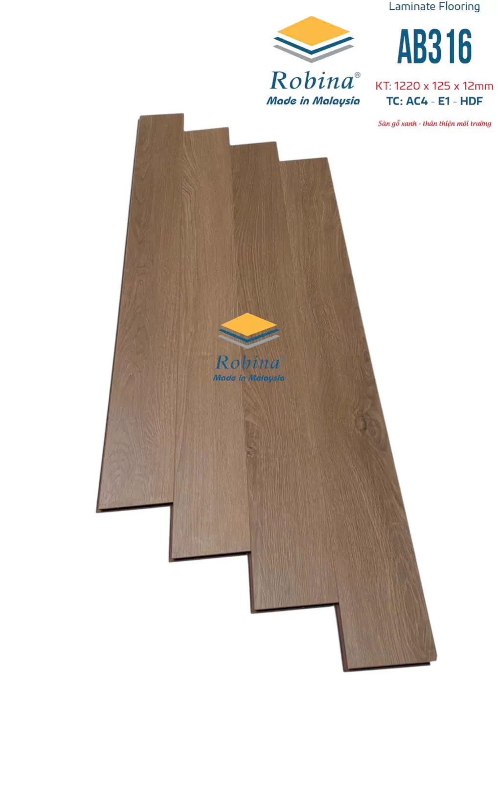 Sàn gỗ Robina 12mm bản nhỏ – AB316