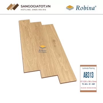 Sàn gỗ Robina 12mm bản to – AB313