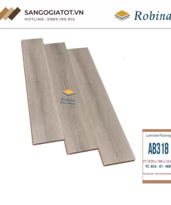 Sàn gỗ Robina 12mm bản to – AB318