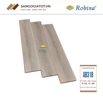 Sàn gỗ Robina 12mm bản to – AB318
