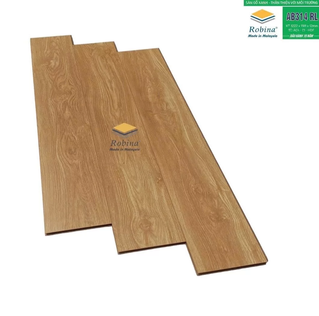 Sàn gỗ Robina 12mm bản to – AB314
