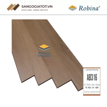 Sàn gỗ Robina 12mm bản nhỏ – AB316