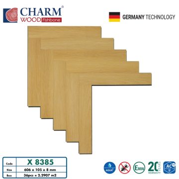 Sàn gỗ xương cá Charmwood 8mm X8385