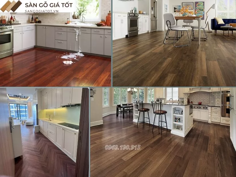 3 lưu ý khi chọn sàn gỗ cho phòng bếp