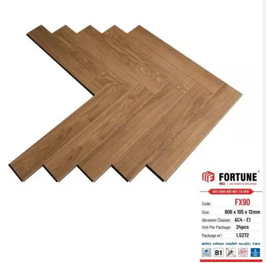 Tổng Quan Về Sàn Gỗ Fortune 12mm Xương Cá – FX90