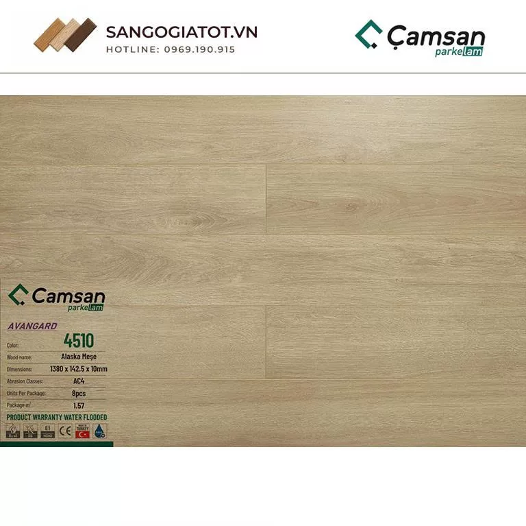 Sàn gỗ Camsan 10mm - 4510