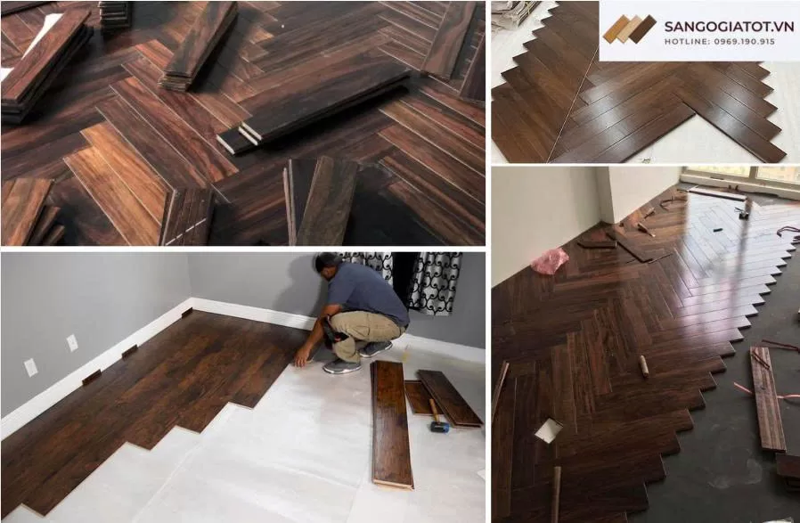 Thi công lắp đặt sàn gỗ tại Hà Nội trọn gói, giá tốt, uy tín